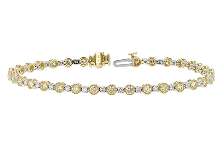 K216-36282: BRACELET 2.22 YELLOW DIA 3.04 TW