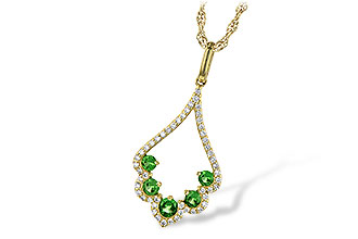 K218-09937: NECK .34 GREEN GARNET .53 TGW
