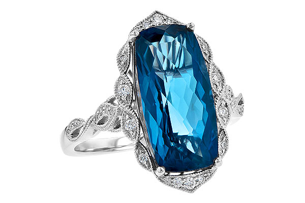 K218-10819: LDS RG 6.75 LONDON BLUE TOPAZ 6.90 TGW