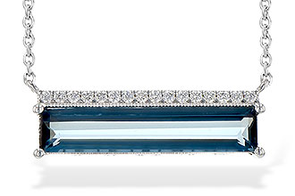 K218-15410: NECK 2.70 LONDON BLUE TOPAZ 2.80 TGW