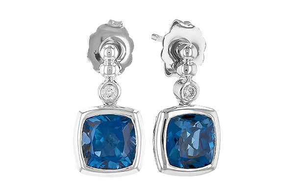 K300-82646: EARR 1.78 LONDON BLUE TOPAZ 1.82 TGW