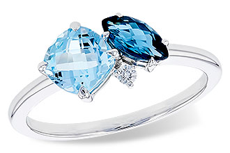 K301-75401: LDS RG 1.49 TW BLUE TOPAZ 1.52 TGW