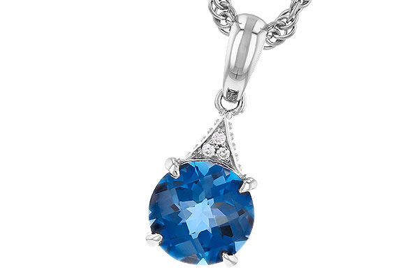 K301-78119: NECK 1.60 LONDON BLUE TOPAZ 1.61 TGW (7MM RD)