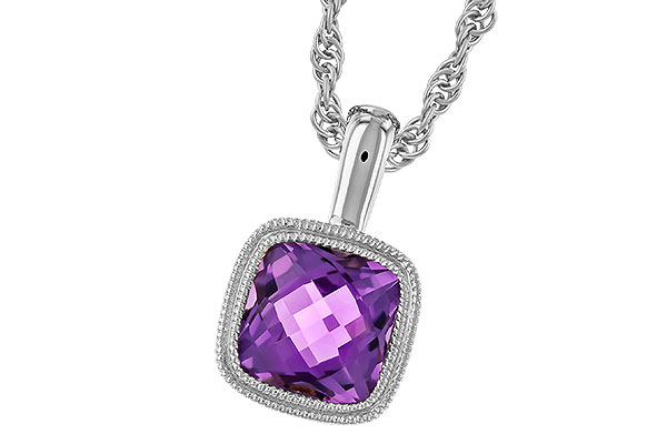 K301-79910: NECKLACE .82 AMETHYST