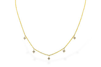 K301-80864: NECKLACE .19 TW (18")