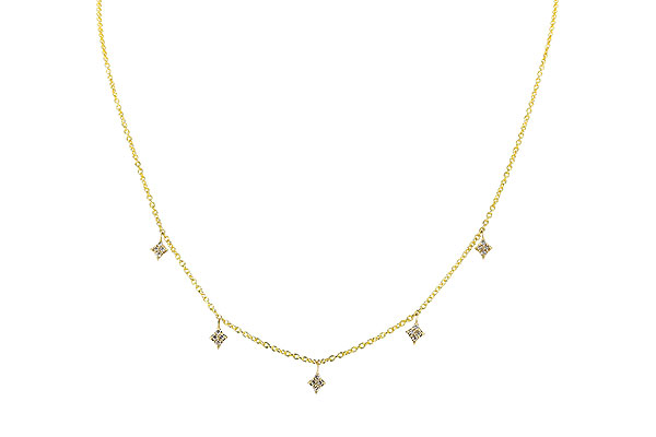 K301-80864: NECKLACE .19 TW (18")