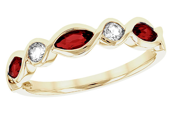 K302-65401: LDS RG .52 TW GARNET .64 TGW