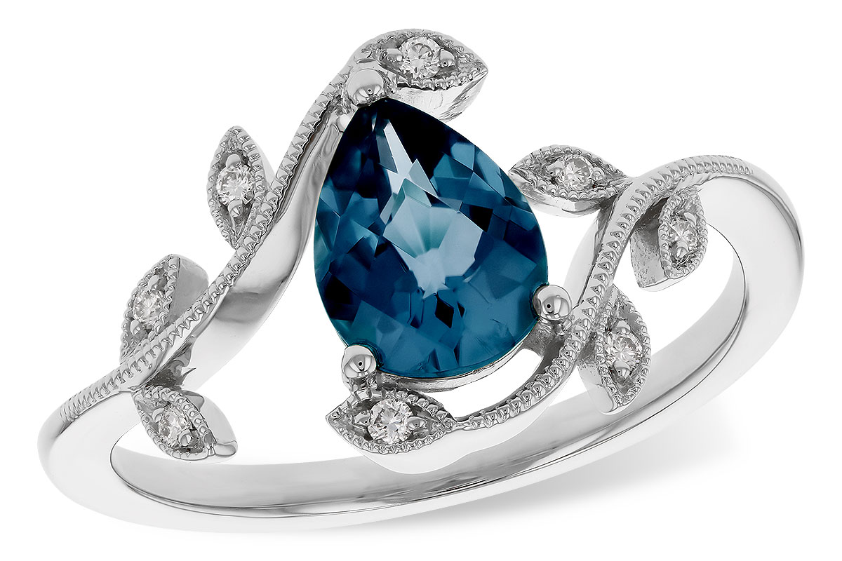 K302-68146: LDS RG 1.20 LONDON BLUE TOPAZ 1.26 TGW (8x6MM LBT)