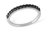 L213-58155: LDS WED RG .29 BLK DIAS TW