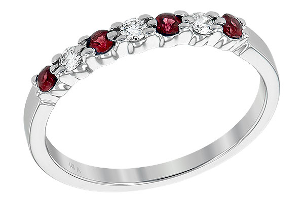 L213-62673: LDS WED RG .18 RUBY .28 TGW