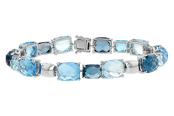 L217-21782: BRACELET 46.75 BLUE TOPAZ 46.80 TGW