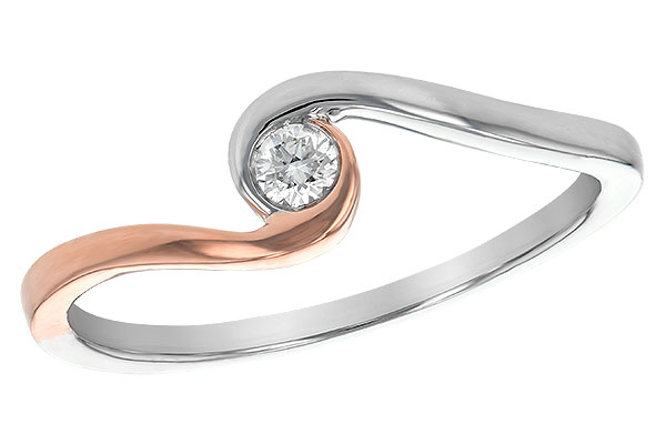 L218-15419: A217-23556 W/ ROSE GOLD TRIM .07 BR