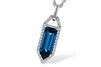 L300-84455: NECK 2.95 LONDON BLUE TOPAZ 3.12 TGW