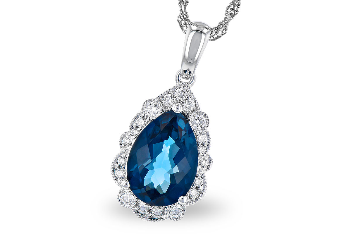 L300-89073: NECK 2.25 LONDON BLUE TOPAZ 2.40 TGW