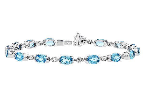 L301-73546: BRACELET 7.80 SWISS BLUE TOPAZ 7.96 TGW