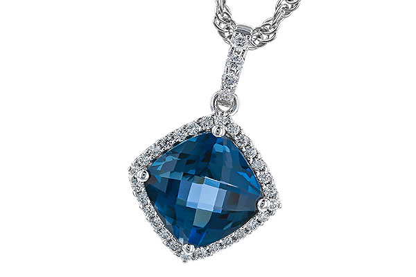 L301-77219: NECK 1.09 LONDON BLUE TOPAZ 1.20 TGW