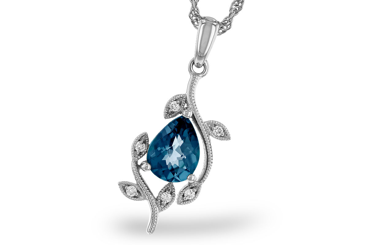 L302-68146: NECK 1.20 LONDON BLUE TOPAZ 1.25 TGW (8x6MM LBT)