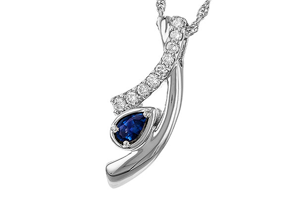 L302-69910: NECKLACE .23 SAPP .40 TGW (5x3 SAPP)