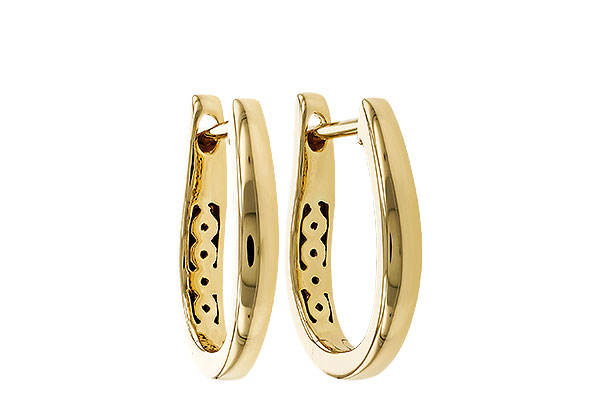 L302-69973: GOLD EARRINGS (15MM)