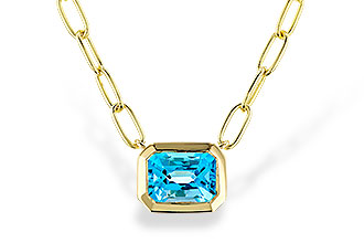L302-69982: NECKLACE 1.20 SWISS BLUE TOPAZ (18")