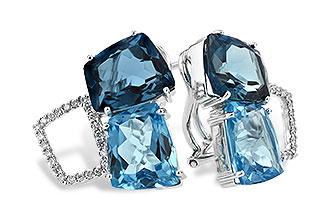 M216-30900: EARR 10.80 BLUE TOPAZ 11.00 TGW