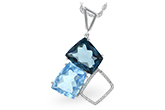 M216-34482: NECK 10.60 BLUE TOPAZ 10.73 TGW