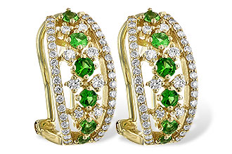 M218-09955: EARR .46 GREEN GARNET .86 TGW