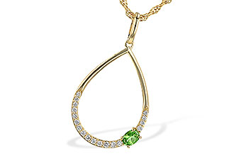 M218-17228: NECK .17 GREEN GARNET .26 TGW