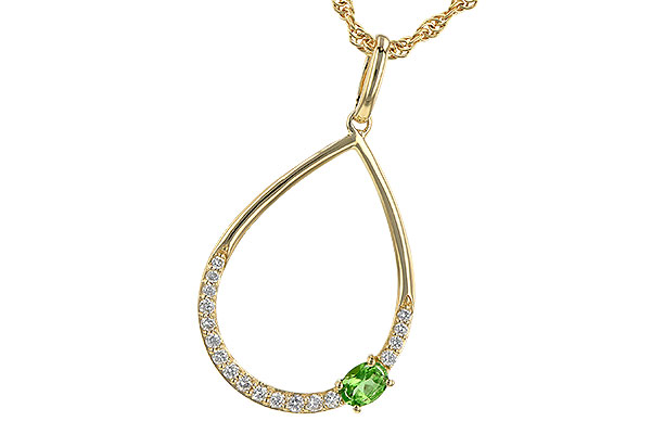 M218-17228: NECK .17 GREEN GARNET .26 TGW