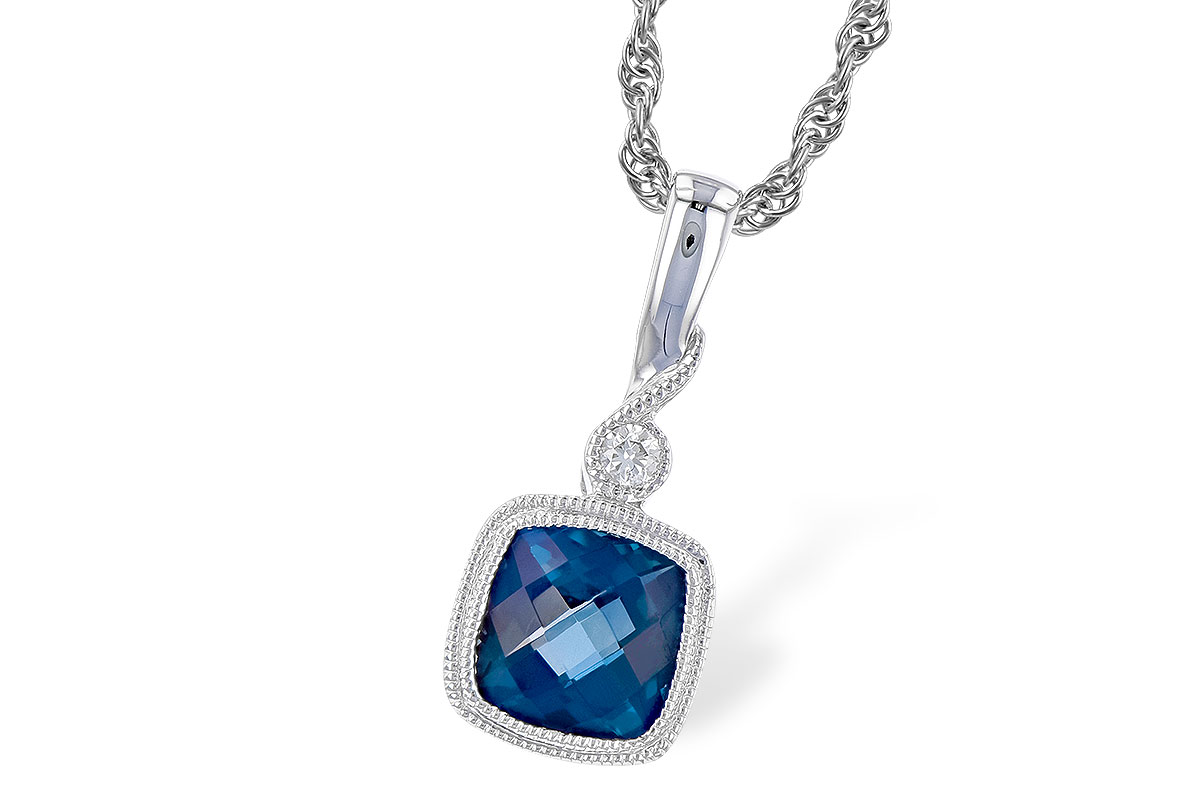 M301-73546: NECK 1.05 LONDON BLUE TOPAZ 1.07 TGW