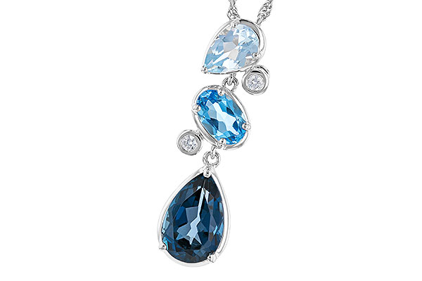 M301-76346: NECK 1.99 TW BLUE TOPAZ 2.02 TGW