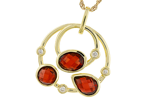 M302-64464: NECKLACE 2.88 GARNET 2.94 TGW