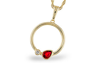 M302-66337: NECKLACE .24 RUBY .26 TGW