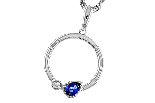 M302-66346: NECKLACE .26 SAPPHIRE .28 TGW
