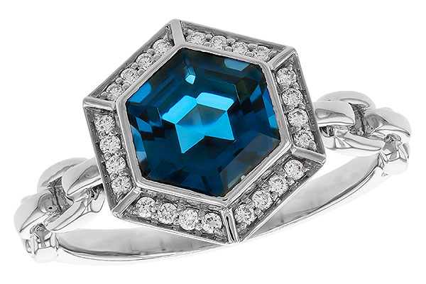 M302-69946: LDS RG 2.03 LONDON BLUE TOPAZ 2.14 TGW (7.5MM LBT)