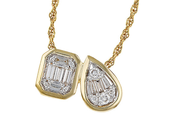 M302-71782: NECKLACE .17 BAG .25 TW